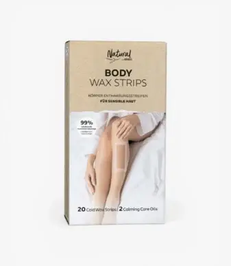 NATURAL Body wax strips
