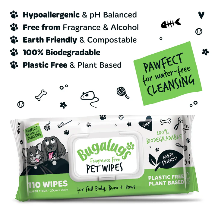 Bugalugs-110-Fragrance-Free-PET-Wipes-Paw-points Bugalugs-110-Fragrance-Free-PET-Wipes-Paw-points